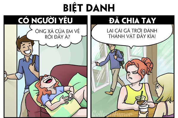 Khi yêu củ ấu cũng tròn, đến khi ghét nhau thì... ném đã vỡ đầu nhau ra còn được ấy chứ. Nhưng chỉ là trong suy nghĩ thôi nhé. Khi yêu củ ấu cũng tròn, đến khi ghét nhau thì... ném đã vỡ đầu nhau ra còn được ấy chứ. Nhưng chỉ là trong suy nghĩ thôi nhé.