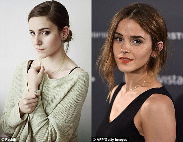 Cứ tưởng cả hai đều là Emma Watson chứ...