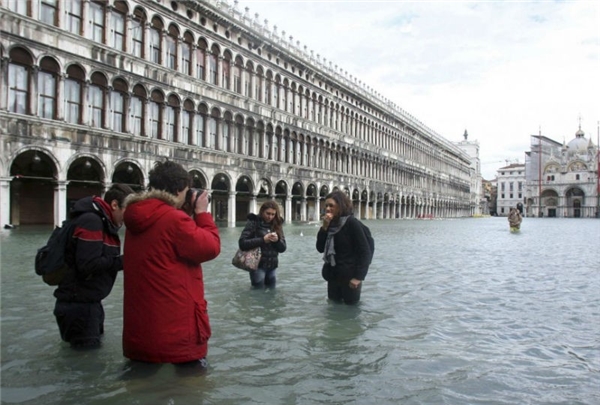 Thành phố Venice, Ý có thể bị nhấn chìm do ảnh hưởng của mực nước biển dâng cao. (Ảnh: Internet)