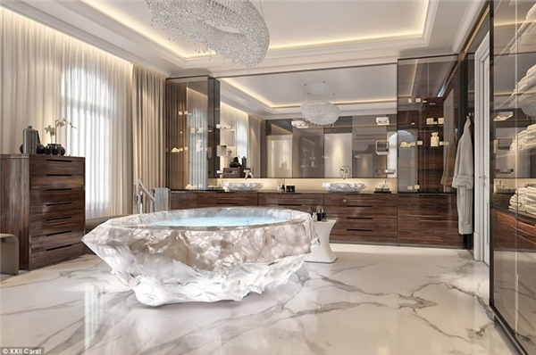 Những chiếc bồn tắm 1 tỷ đô ở Dubai.