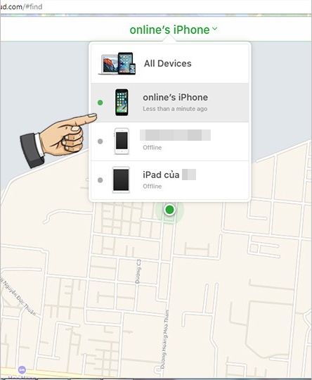 Toàn bộ quy trình tìm kiếm iPhone bằng iCloud