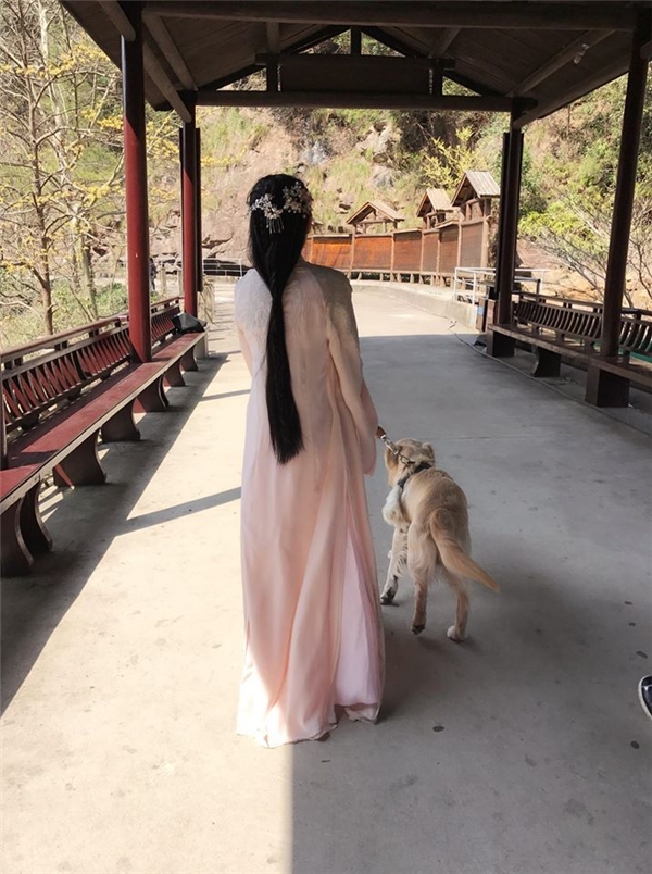 Cười ngất khi Trần Kiều Ân dắt...cún cưng đi quay phim Cười ngất khi Trần Kiều Ân dắt...cún cưng đi quay phim