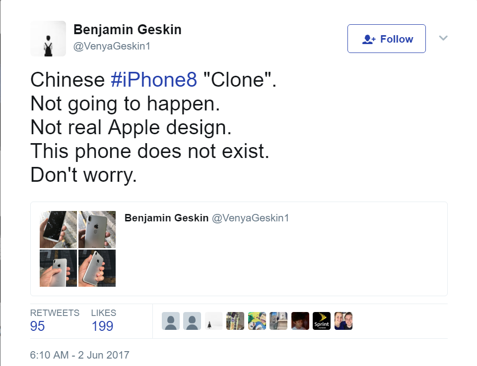 Sự thật về Iphone 8 bị lộ gây hoang mang
