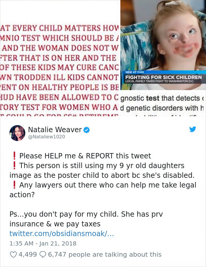 Bé gái 9 tuổi dị dạng bị lạm dụng hình ảnh tuyên truyền phá thai khiến dân mạng phẫn nộ