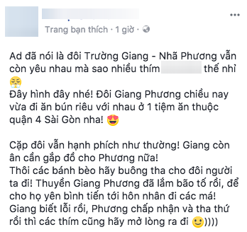 Một số chia sẻ của các tài khoản trên mạng xã hội khi thấy cặp đôi đi ăn chung và thân mật bên nhau. - Tin sao Viet - Tin tuc sao Viet - Scandal sao Viet - Tin tuc cua Sao - Tin cua Sao