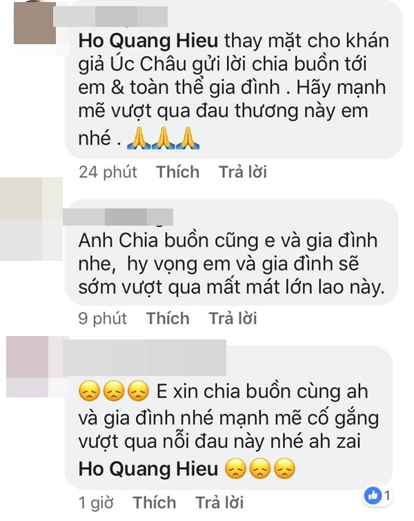 Sao Việt xót thương, nghẹn ngào gửi lời chia buồn khi hay bố Hồ Quang Hiếu qua đời
