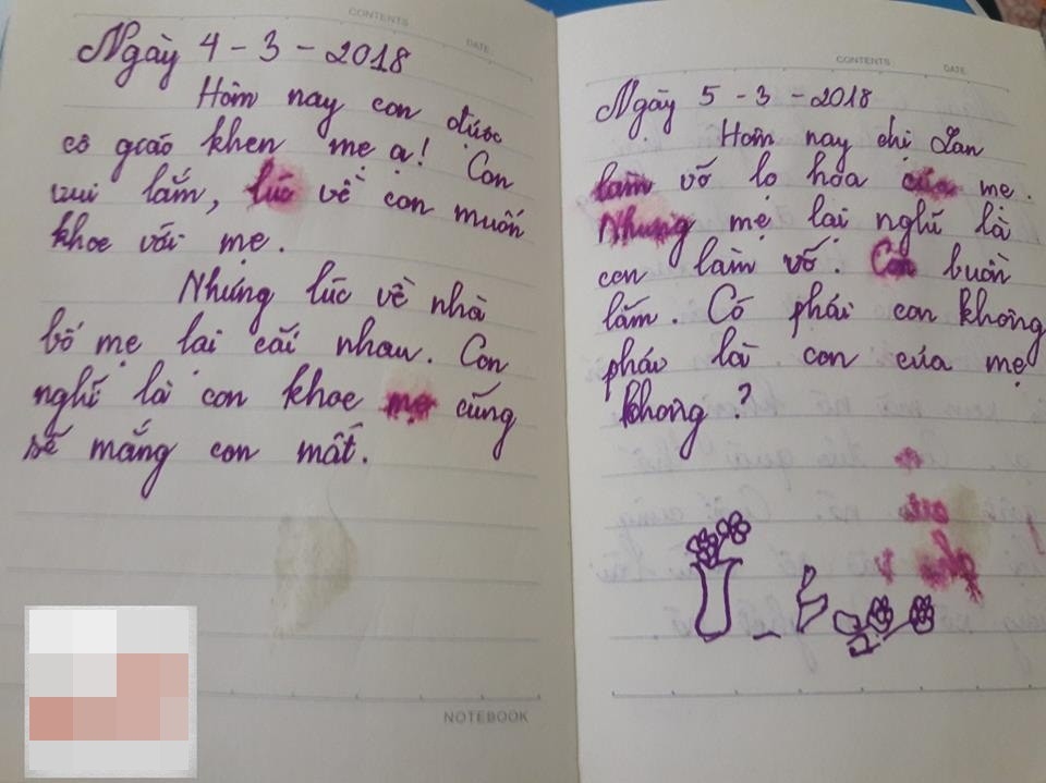 CĐM ngẩn người khi thấy mình đâu đó trong quyển nhật ký của em gái lớp 5 cô đơn đến mức bỏ nhà đi