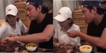 Cát Phượng được Kiều Minh Tuấn cưng chiều như bà hoàng, tự tay cắt thịt và đút cho từng miếng Cát Phượng được Kiều Minh Tuấn cưng chiều như bà hoàng, tự tay cắt thịt và đút cho từng miếng