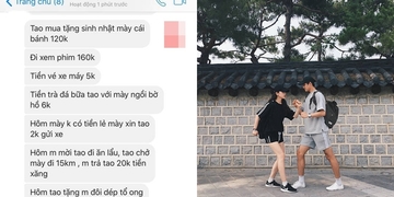 Câu chuyện tình phí: Bạn trai ngồi liệt kê đòi tiền trà đá, thậm chí cả tiền vé gửi xe lúc còn yêu Câu chuyện tình phí: Bạn trai ngồi liệt kê đòi tiền trà đá, thậm chí cả tiền vé gửi xe lúc còn yêu