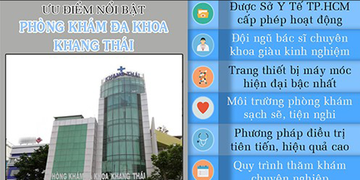 Phòng Khám Đa Khoa Khang Thái – “Điểm đến lý tưởng” khám, chữa bệnh uy tín Phòng Khám Đa Khoa Khang Thái – “Điểm đến lý tưởng” khám, chữa bệnh uy tín