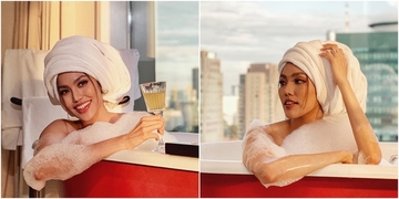 Hậu kết hôn, Lan Khuê lần đầu khoe ảnh ướt át trong bồn tắm khiến fan há hốc Hậu kết hôn, Lan Khuê lần đầu khoe ảnh ướt át trong bồn tắm khiến fan há hốc