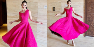 Biết chủ tịch Miss World thích màu hồng, Trần Tiểu Vy nhanh trí diện cả "cây" hồng choé để diện kiến Biết chủ tịch Miss World thích màu hồng, Trần Tiểu Vy nhanh trí diện cả "cây" hồng choé để diện kiến