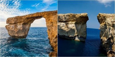Cổng trời Azure Window nổi tiếng thế giới bất ngờ đổ sập xuống biển