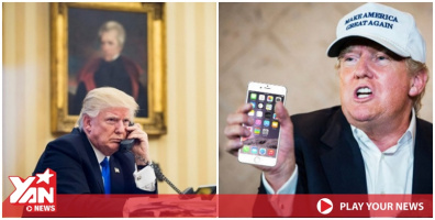 Cuối cùng thì Tổng thống Mỹ Donald Trump cũng chuyển sang dùng iPhone