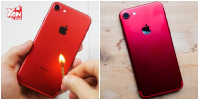 Cái kết bất ngờ khi tưới xăng rồi đốt cháy siêu phẩm iPhone 7 màu đỏ