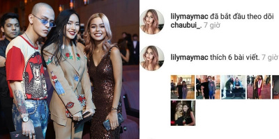 Hot girl số 1 Instagram Lily Maymac bất ngờ theo dõi Châu Bùi
