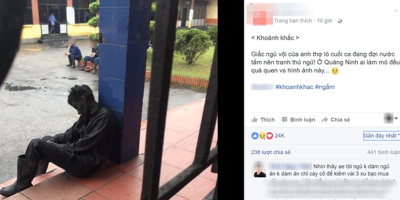 Xót xa "giấc ngủ vội" của anh thợ mỏ chờ tắm sau giờ tan ca