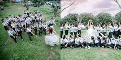Ảnh kỉ yếu "chú rể đại chiến" của lớp chuyên Văn gây "sốt" MXH