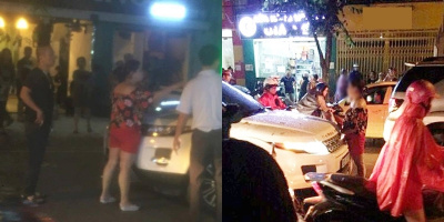 Hà Nội: Vợ bế con chặn xe Range Rover bắt quả tang chồng ngoại tình
