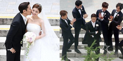 Lễ cưới thủ lĩnh Shinhwa Eric-màn hội tụ những cái tên đình đám xứ Hàn