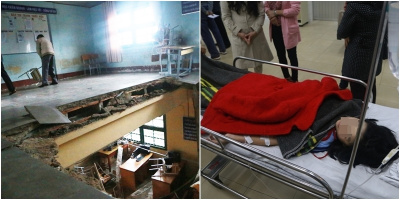 Hé lộ nguyên nhân phòng học sập khiến 10 HS bị thương ở Lâm Đồng