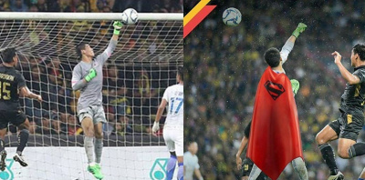 Sai lầm như Phí Minh Long, thủ môn U22 Malaysia được ví với... Bàn tay của Chúa