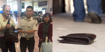 An ninh sân bay Tân Sơn Nhất trả lại hơn 17.000 USD cho khách bỏ quên