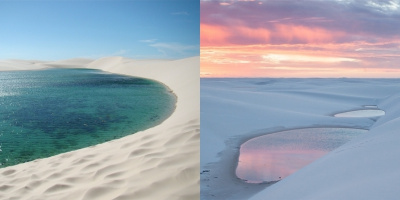 Giữa sa mạc đầy cát vẫn tồn tại một hồ nước tuyệt đẹp thế này