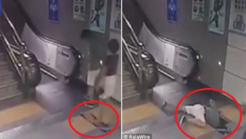 Rùng mình khoảnh khắc người phụ nữ lọt thỏm xuống hố ở ga tàu điện ngầm