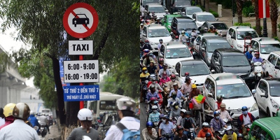 Hà Nội cấm taxi hoạt động ở hàng loạt tuyến phố
