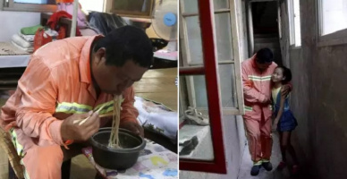 Rớt nước mắt câu chuyện thật: Người cha nghèo suốt 7 năm nhặt rác, ăn mỳ để con gái thực hiện ước mơ