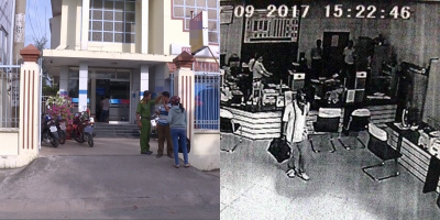 Những hình ảnh đầu tiên về tên cướp 200 triệu ở ngân hàng tại Vĩnh Long