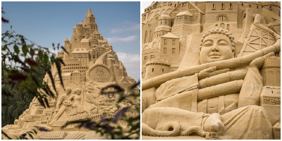 Du khách đổ xô check-in lâu đài cát "khủng" phá vỡ kỷ lục thế giới