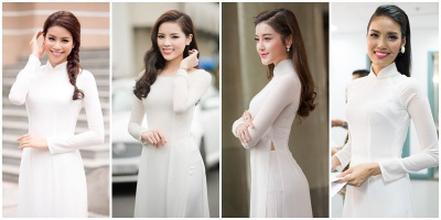 Á hậu Huyền My mộc mạc diện áo dài trắng "đại chiến đọ dáng" cùng loạt mỹ nhân Việt