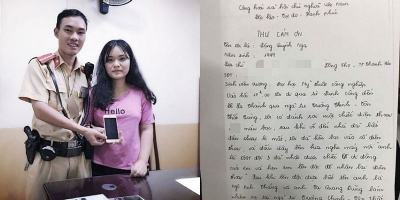 Hà Nội: Hành động của hai chiến sĩ CSGT khiến nữ sinh viên xúc động gửi thư cảm ơn
