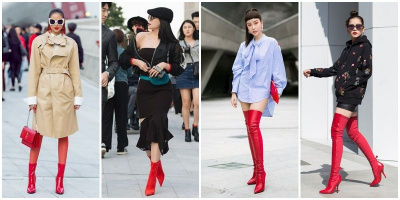 "Hoa hậu quốc dân" Phạm Hương "đại chiến đọ dáng" dàn mỹ nhân Việt với boots đỏ đơn sắc
