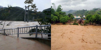 Yên Bái: Nước lũ cuồn cuộn đổ về làm 11 người chết và mất tích, hàng trăm ngôi nhà ngập đến nóc