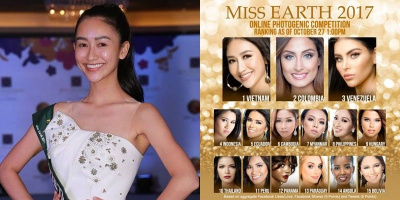 Gây thất vọng với mặt mộc, đại diện Việt Nam vẫn dẫn đầu bình chọn Hoa hậu ảnh ở Miss Earth 2017