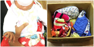 Nghệ An: Phát hiện bé trai sơ sinh bị bỏ rơi trong thùng giấy ven đường