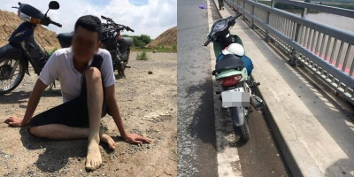 Hy hữu: Nam thanh niên bỏ lại xe máy, nhảy cầu Nhật Tân tự tử rồi lại bơi vào bờ