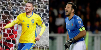 Bốc thăm vòng Play-off World Cup 2018 khu vực châu Âu: Italy gặp khó trước Thuỵ Điển