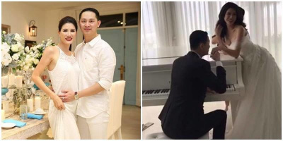 Trang Trần tất bật chụp ảnh cưới cùng chồng Việt Kiều
