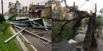 Những hình ảnh thiệt hại kinh hoàng khi bão số 12 đang quần thảo dữ dội tại Khánh Hoà - Phú Yên