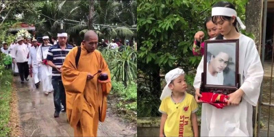 Mưa gió không ngớt trong ngày tiễn biệt diễn viên Nguyễn Hoàng về với đất