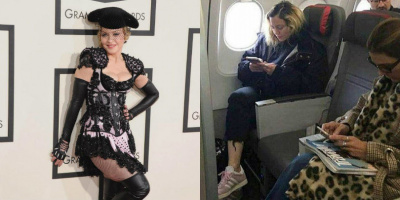 Madonna bất ngờ ngồi máy bay hạng phổ thông dù sở hữu tài sản tỷ đô