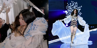 Phản ứng của thiên thần Victoria's Secret 2017 sau cú "vồ ếch'' đi vào lịch sử