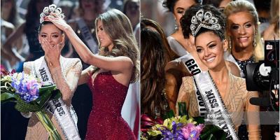 Loạt khoảnh khắc đăng quang đẹp "đốn tim" của tân Hoa hậu Hoàn vũ Thế giới 2017