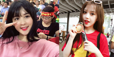 Điểm mặt những fan nữ làm ‘dậy sóng’ khán đài bóng đá Việt 2017