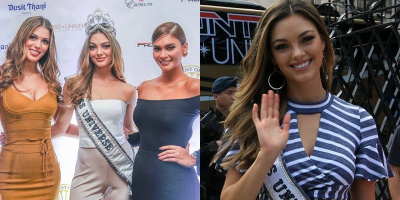 Miss Universe 2017 lộ diện tươi rói, đẹp "đốn tim" sau khi bị tước vương miện