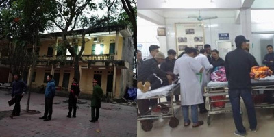 Bắc Ninh: Sập lan can trường tiểu học Văn Môn, 16 em học sinh nhập viện cấp cứu